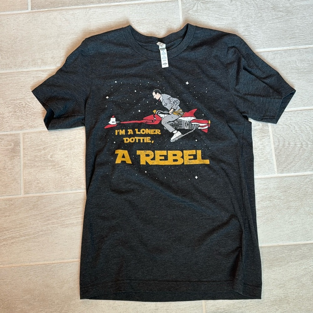 Mens Pee Wee Herman/Star Wars shirt size small